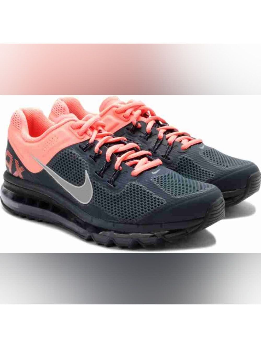 Nike Air Max In Gray and Pink Running Shoes